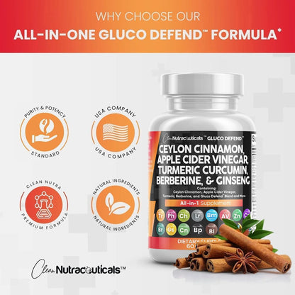 GlucoDefend™ with Ceylon Cinnamon